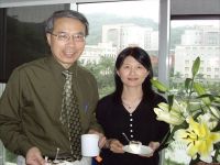 蔡明道博士(左)與阮麗蓉博士(右)